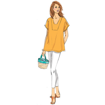 Střih Butterick 6683 tunikové šaty, tunika, kaftan