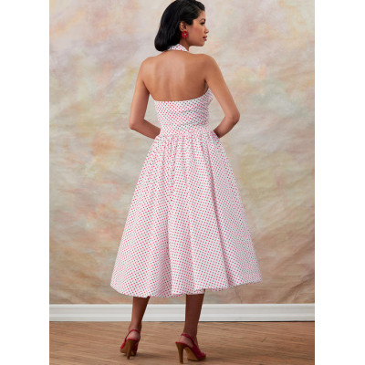 Střih Butterick 6682 Retro šaty za krk, bolerko