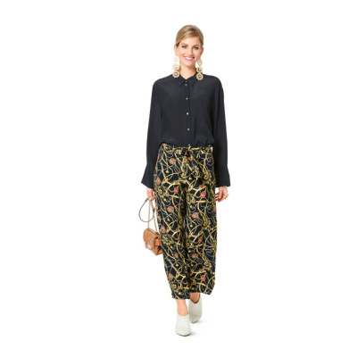 Střih Burda číslo 6250 volné kalhoty, kapsáče