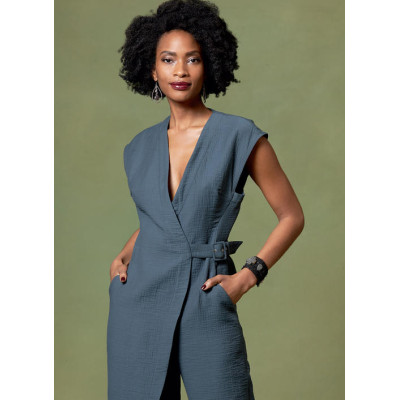 Střih Vogue 1645 zavinovací overal, Rachel Comey