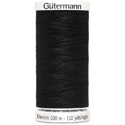 Džínová nit Gütermann DENIM 100 m černá