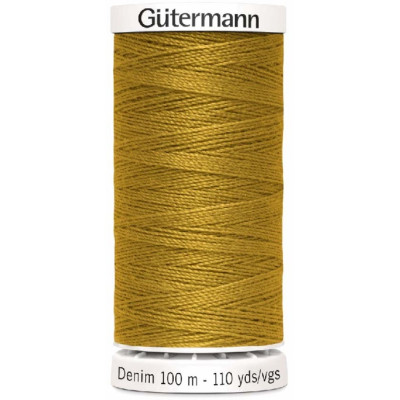 Džínová nit Gütermann DENIM 100 m zlatá