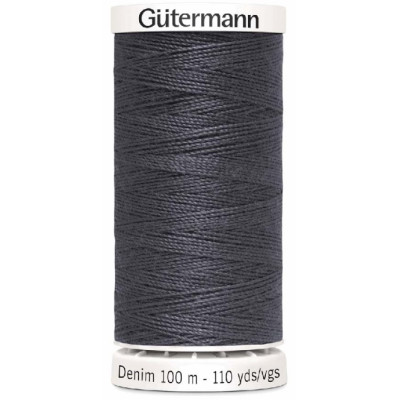 Džínová nit Gütermann DENIM 100 m šedá