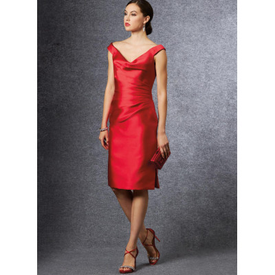 Střih Vogue 1655 šaty s výstřihem voda, Bellville Sassoon