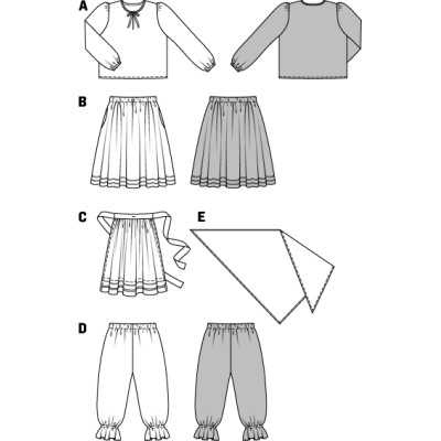 Střih Burda číslo 2367 čarodějnice