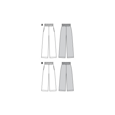 Střih Burda číslo 6229 kalhoty, letní kalhoty