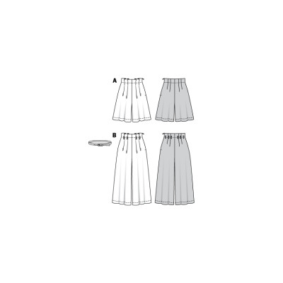 Střih Burda číslo 6226 letní kalhoty, lněné kalhoty, šortky