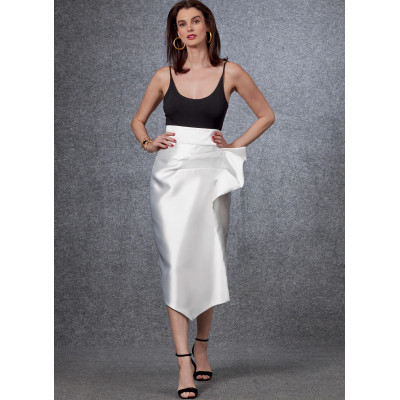 Střih Vogue 1684 zavinovací sukně, taftová sukně