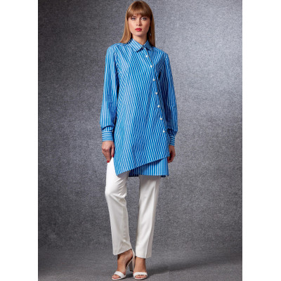 Střih Vogue 1678 košilová tunika, košile