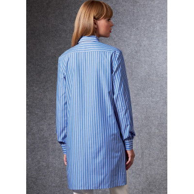 Střih Vogue 1678 košilová tunika, košile