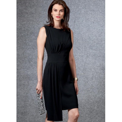 Střih Vogue 1675 šaty s lodičkovým výstřihem, šaty s drapé, Tom and Linda Platt