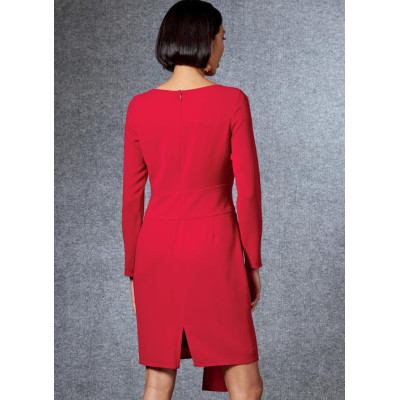 Střih Vogue 1675 šaty s lodičkovým výstřihem, šaty s drapé, Tom and Linda Platt