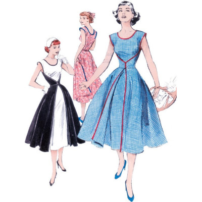 Střih Butterick 4790 Retro zavinovací šaty