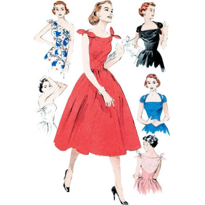 Střih Butterick 5708 Retro šaty