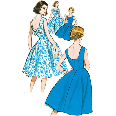 Střih Butterick 5748 Retro šaty