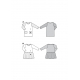 Střih Burda číslo 9296 dětské tričkové šaty