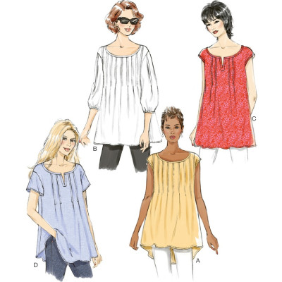 Střih Butterick 6024 volná halenka