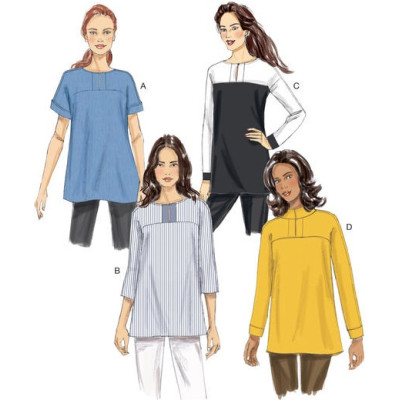 Střih Butterick 6416 tunika (4 varianty)