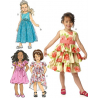 Střih Butterick 6161 dětské empírové šaty, balonové šaty