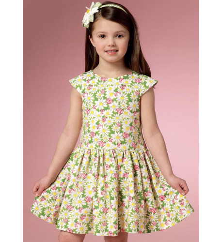 Střih Butterick 6201 dětské šaty