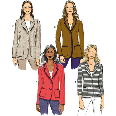 Střih Butterick 5926 sako (4 varianty)