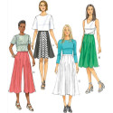 Střih Butterick 6179 kolová sukně, culottes, kalhotová sukně