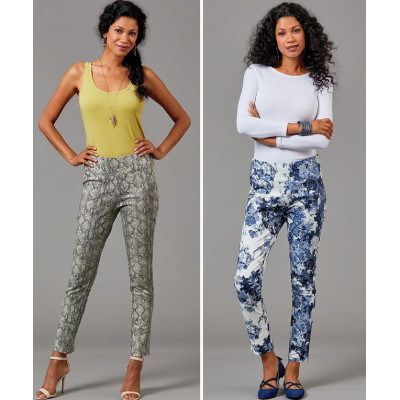 Střih Butterick 6565 úzké kalhoty s gumou v pase