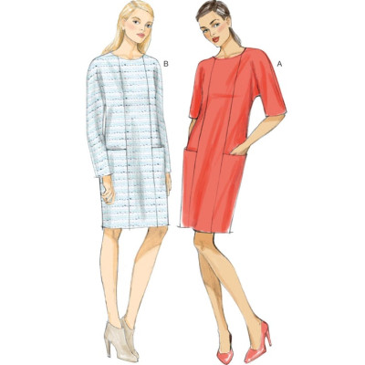 Střih Vogue 9022 tričkové šaty