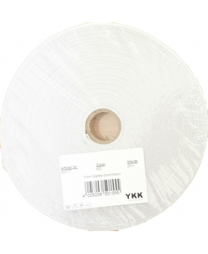 Guma - pruženka YKK 15 mm (25m), bílá, elastická