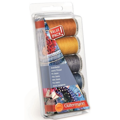 Gütermann Sada nití na džíny 5 špulek