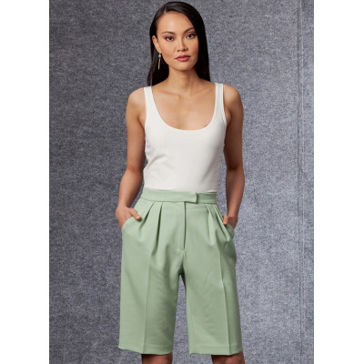 Střih Vogue 1707 vesta, dlouhá vesta, kalhoty se sklady v pase a puky