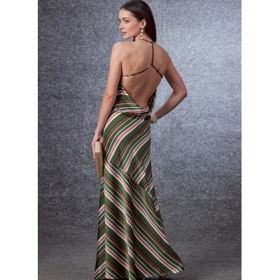 Střih Vogue 1697 šaty s nahými zády