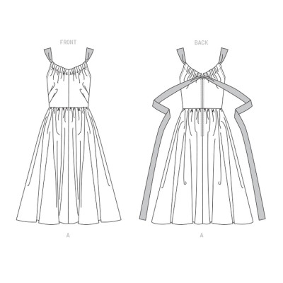 Střih Vogue 1697 šaty s nahými zády