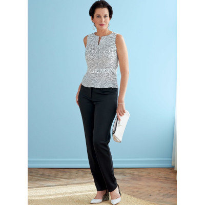 Střih Butterick 6738 sako, šaty, top, sukně, kalhoty