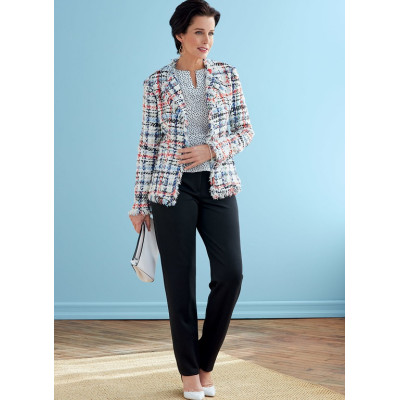 Střih Butterick 6738 sako, šaty, top, sukně, kalhoty