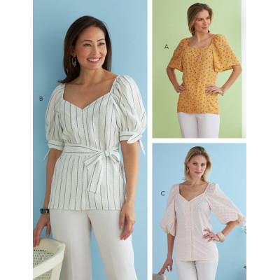 Střih Butterick 6733 propínací halenka