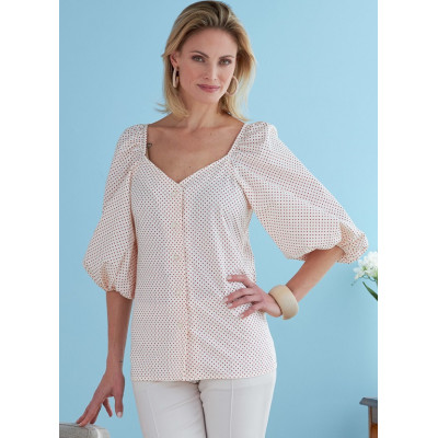 Střih Butterick 6733 propínací halenka