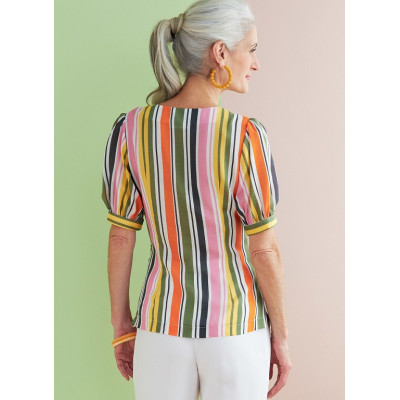 Střih Butterick 6731 halenka se zavazováním v pase