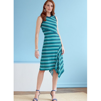 Střih Butterick 6724 tričkové šaty