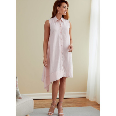 Střih Butterick 6771 košilové šaty, košile, Katherine Tilton