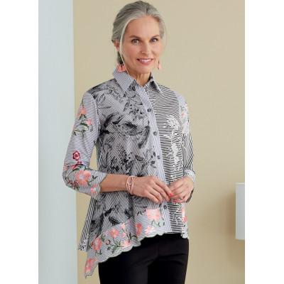 Střih Butterick 6771 košilové šaty, košile, Katherine Tilton
