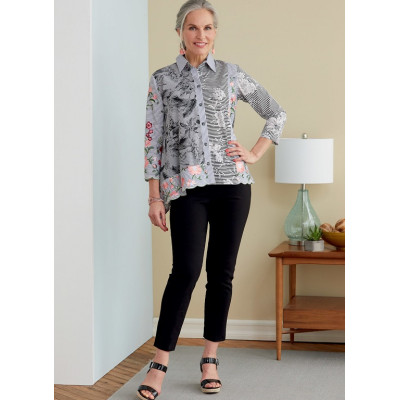 Střih Butterick 6771 košilové šaty, košile, Katherine Tilton