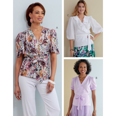 Střih Butterick 6767 zavinovací halenka