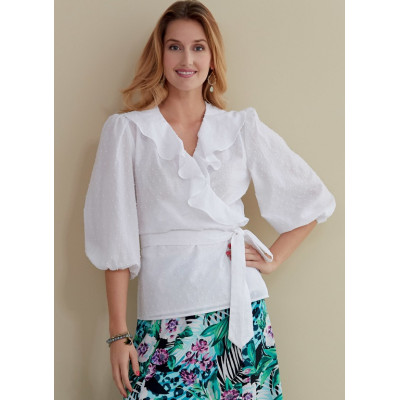 Střih Butterick 6767 zavinovací halenka