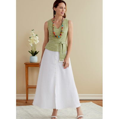 Střih Butterick 6759 šaty s propínací sukní