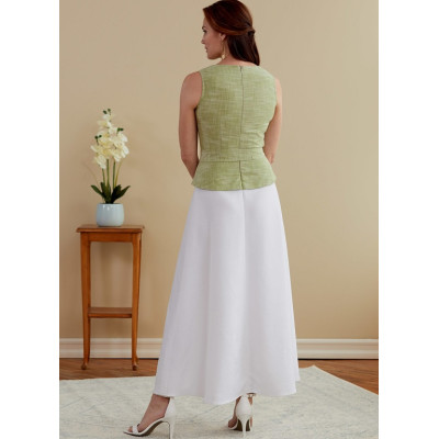 Střih Butterick 6759 šaty s propínací sukní