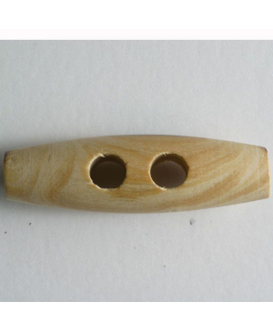 Dřevěný knoflík DILL,  hnědý ovál, velikost 42 mm