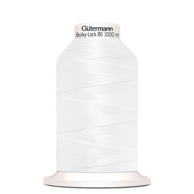 Overlocková nit Gütermann Bulky-Lock 80, 800 bílá