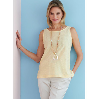 Střih Butterick 6751 tričko, tričko s dlouhým rukávem, tílko