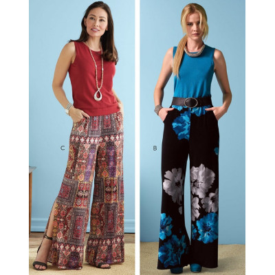 Střih Butterick 6750 kalhoty s gumou v pase